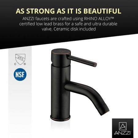 Anzzi Bravo Low-Arc Bathroom Faucet in Oil Rubbed Bronze L-AZ030ORB